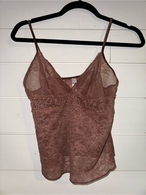 Victoria's Secret Light Brown Lace Bralette Camisole